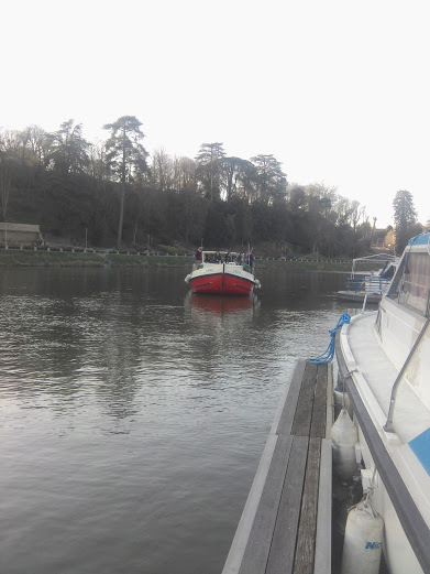 Véro en approche du ponton