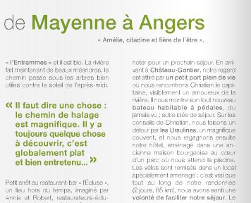 Extrait du Magazine Mayenne Tourisme 2015