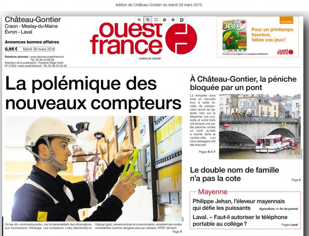 accident de la Madelon article du Journal Ouest-France