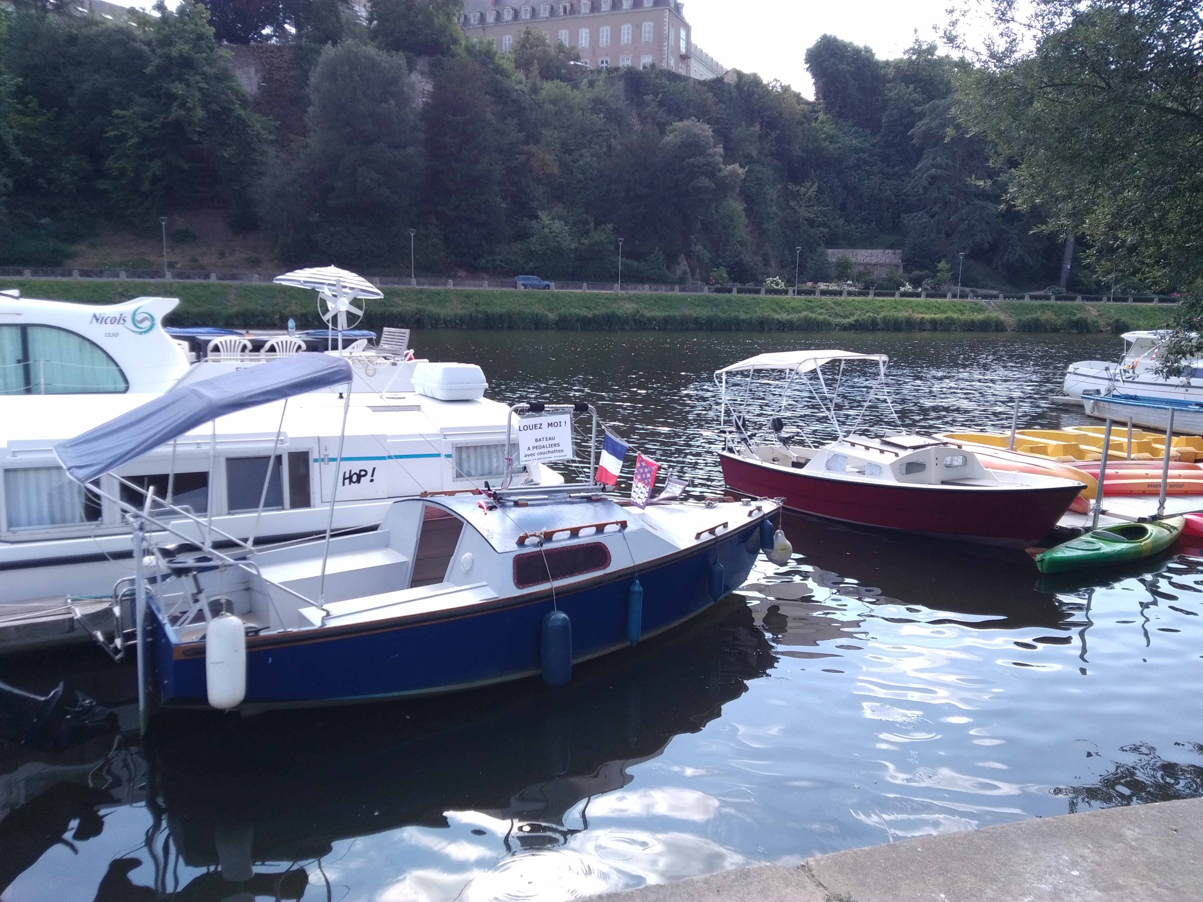 les bateaux à pédaliers de Canotika